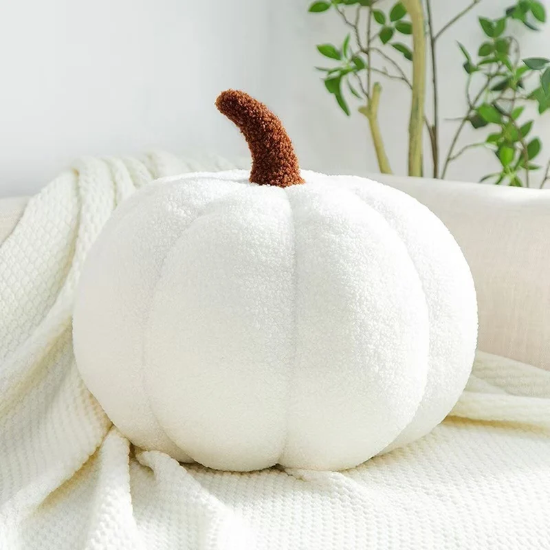 Coussin Versa Blanc Citrouille 20 x 10 x 20 cm