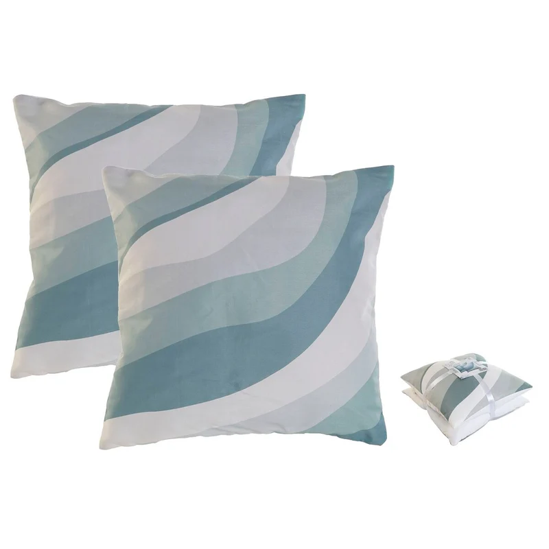 Ensemble de coussins Home ESPRIT Ondes 45 x 5 x 45 cm (2 Unités)