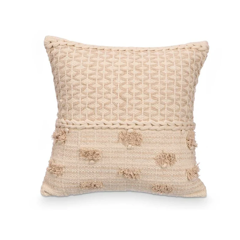 Coussin Gift Decor Beige Naturel 45 x 15 x 45 cm (6 Unités)