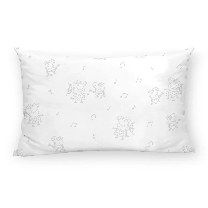 Taie d'oreiller Peppa Pig Gris Multicouleur 30 x 50 cm 100 % coton