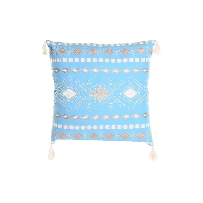 Coussin DKD Home Decor Bleu Blanc 60 x 20 x 60 cm