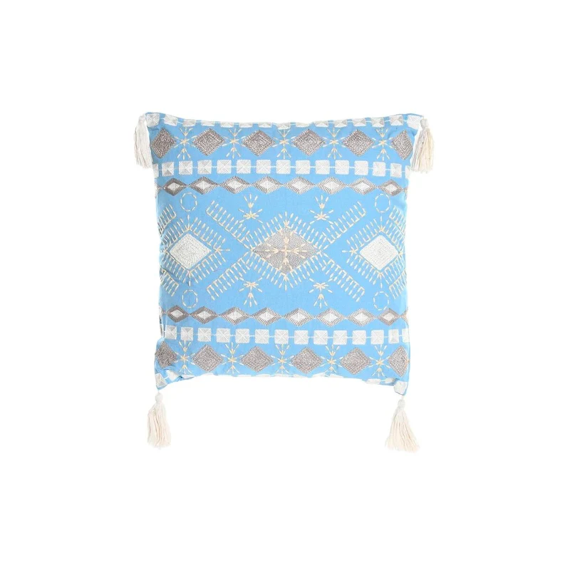 Coussin DKD Home Decor Bleu Blanc 40 x 15 x 40 cm