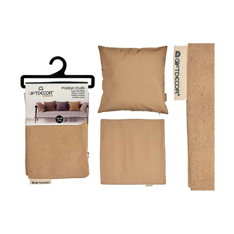 Housse de coussin Gift Decor Beige 45 x 0,5 x 45 cm