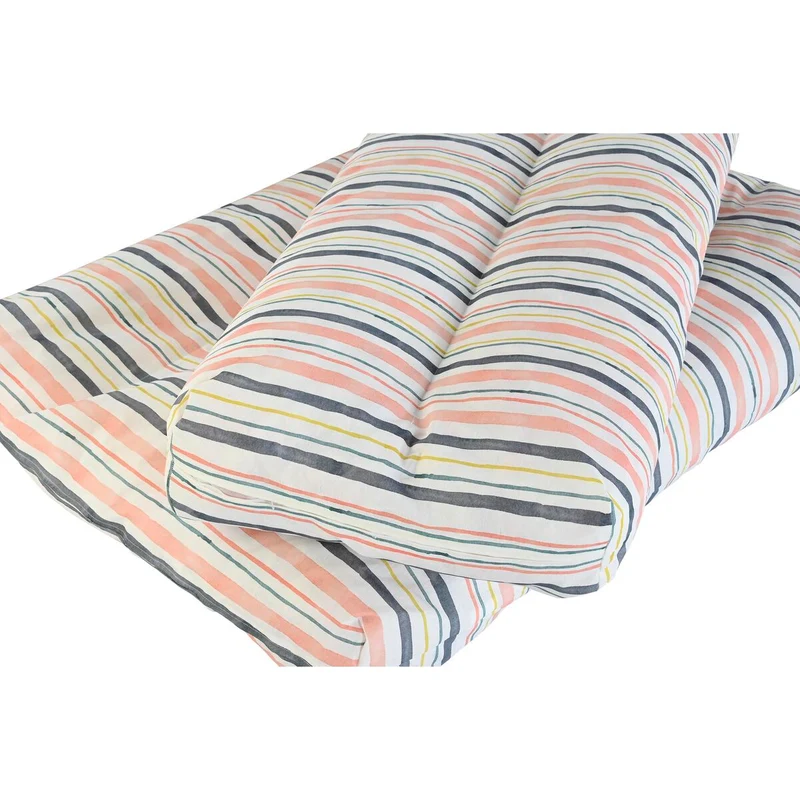 Coussin DKD Home Decor De Sol Multicouleur Aluminium Rayures 120 x 80 x 16 cm