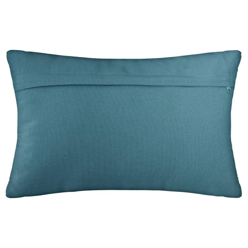 Coussin Atmosphera Otto Bleu Coton (50 x 30 cm)