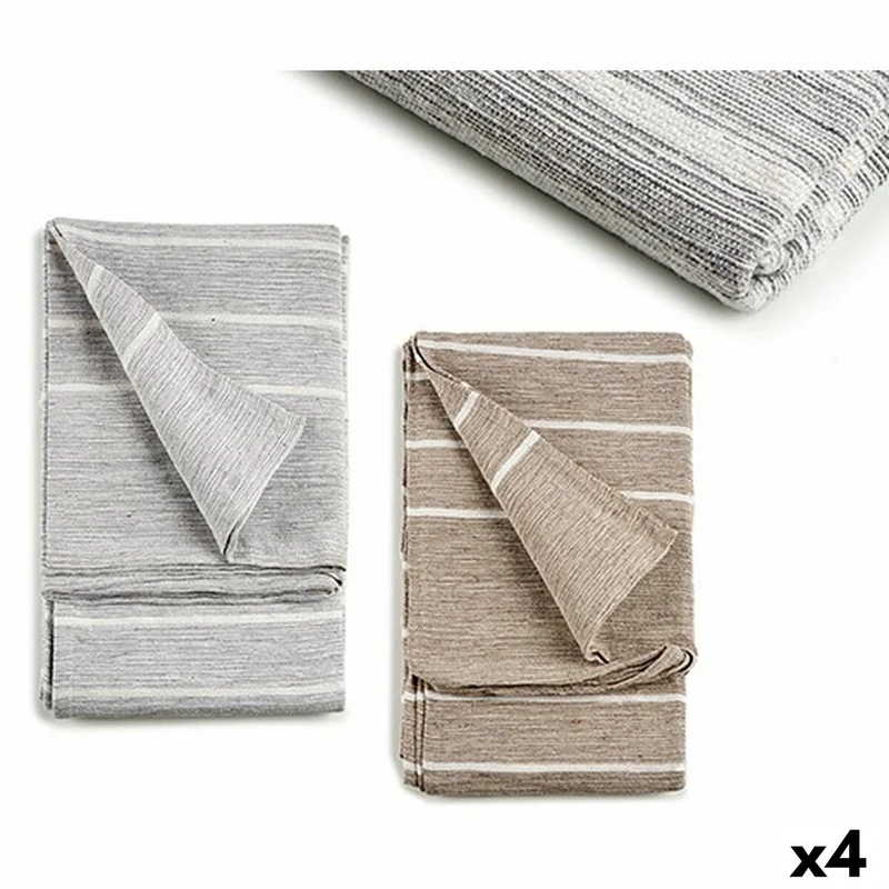 Foulard multi-usages Gift Decor 13 x 38 x 13 cm 225 x 0,4 x 250 cm Rayures (4 Unités)