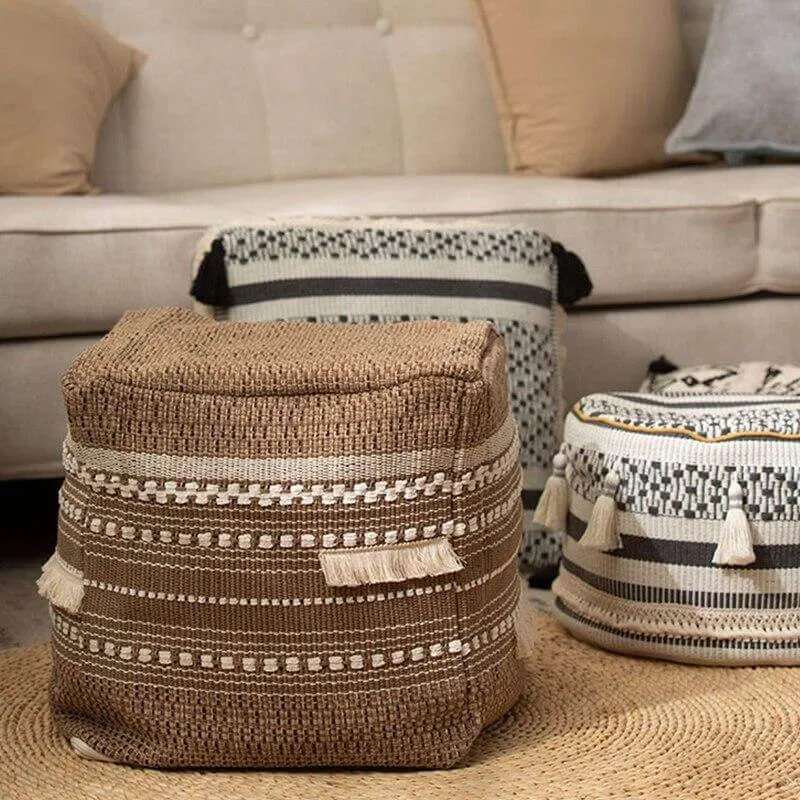 Pouf Berbère Marron