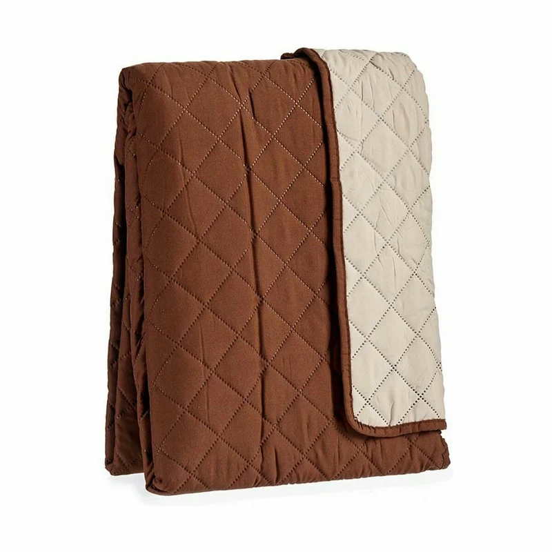 Housse de canapé Gift Decor Marron Beige 290 x 200 x 0,5 cm Rembourré (6 Unités)