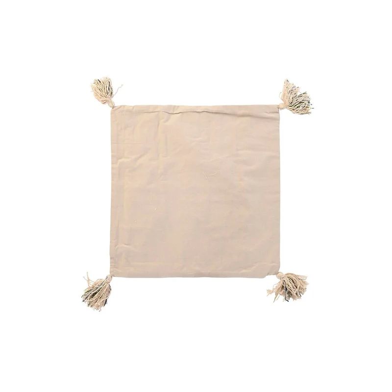 Housse de coussin DKD Home Decor Multicouleur Frange 50 x 1 x 50 cm
