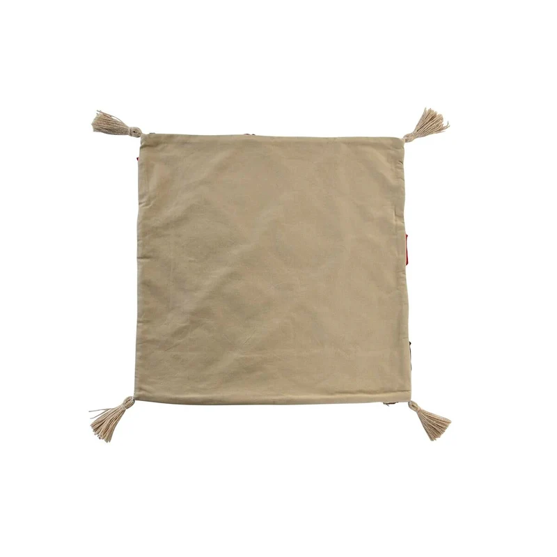 Housse de coussin DKD Home Decor Multicouleur Frange 50 x 1 x 50 cm