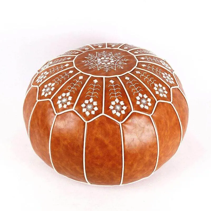 Pouf Marocain Marron Clair