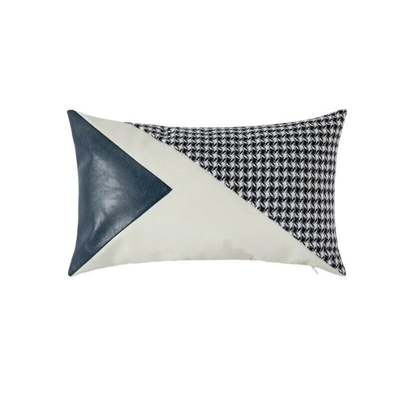Coussin Simili Cuir Blanc