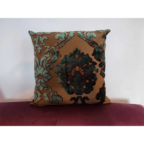 Coussin Motif Velours Floral