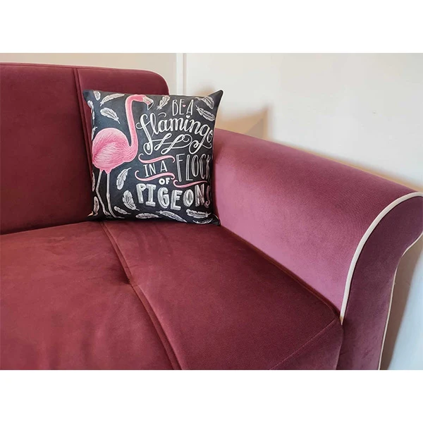 Coussin Motif Flamingo