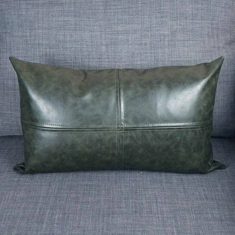 Coussin Rectangulaire Simili Cuir