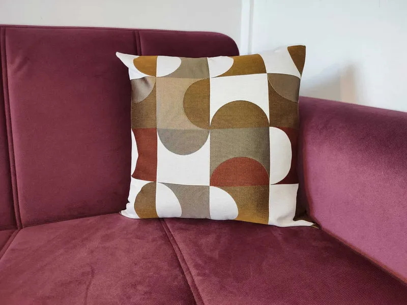 Coussin Design Marron