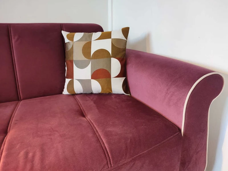 Coussin Design Marron