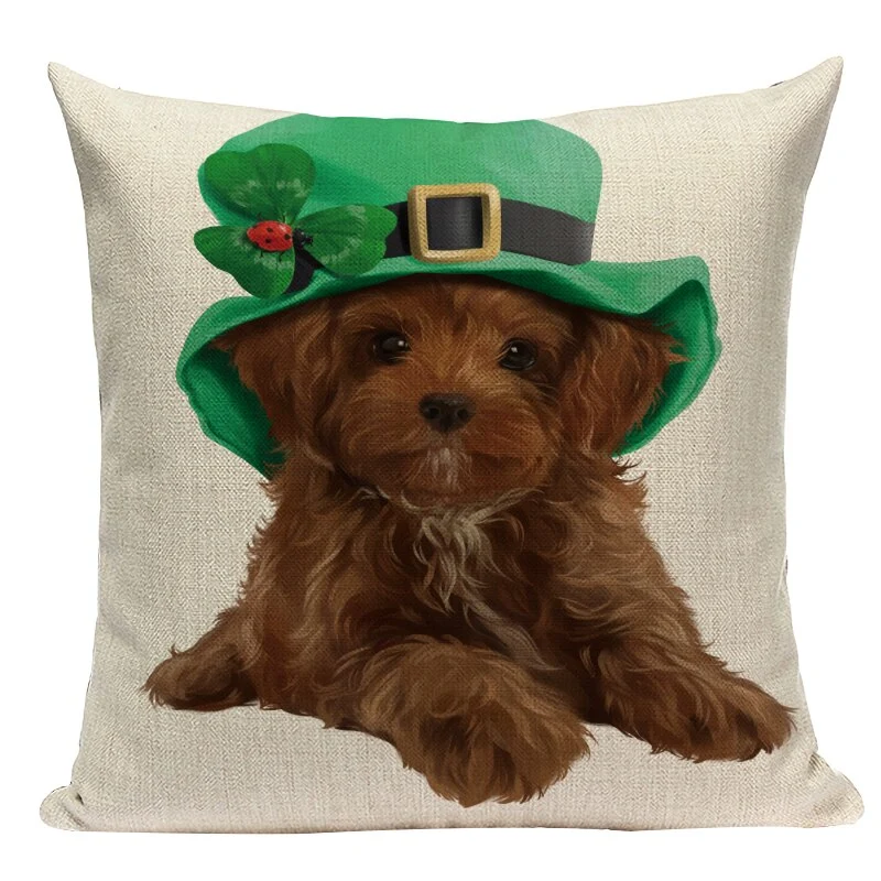 Coussin Noël Chien et Chat