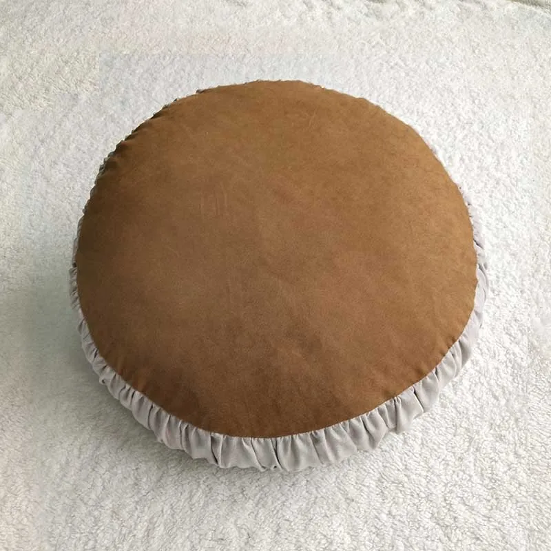 Coussin Rond Marron