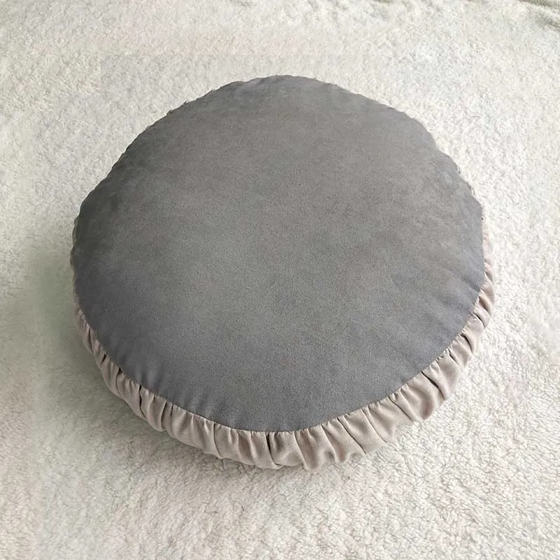 Coussin Rond Gris
