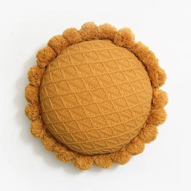Coussin Rond Orange