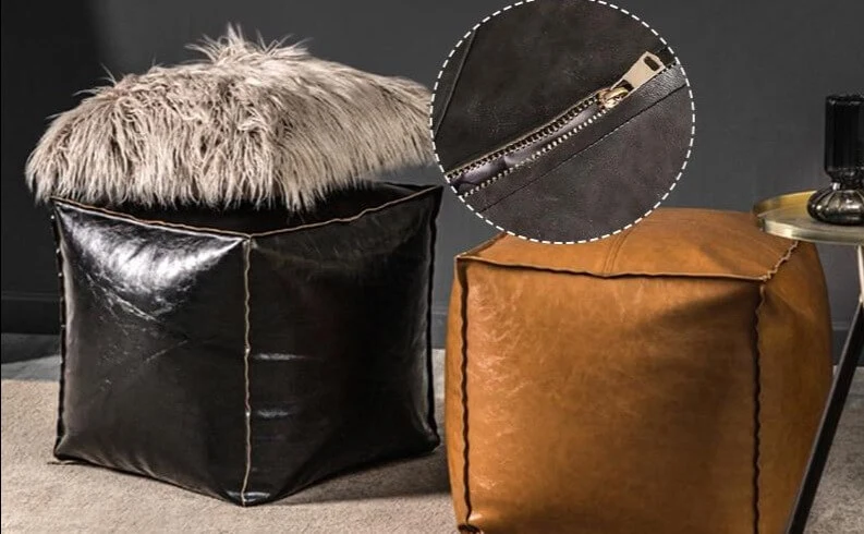 Pouf Carré Crème