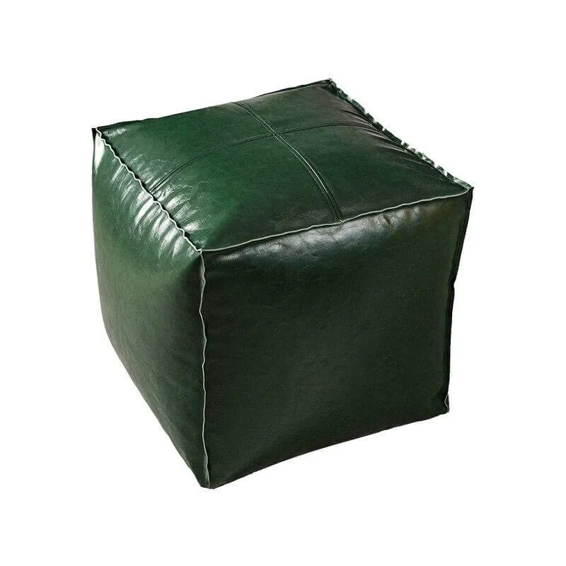 Pouf Carré Vert Foncé