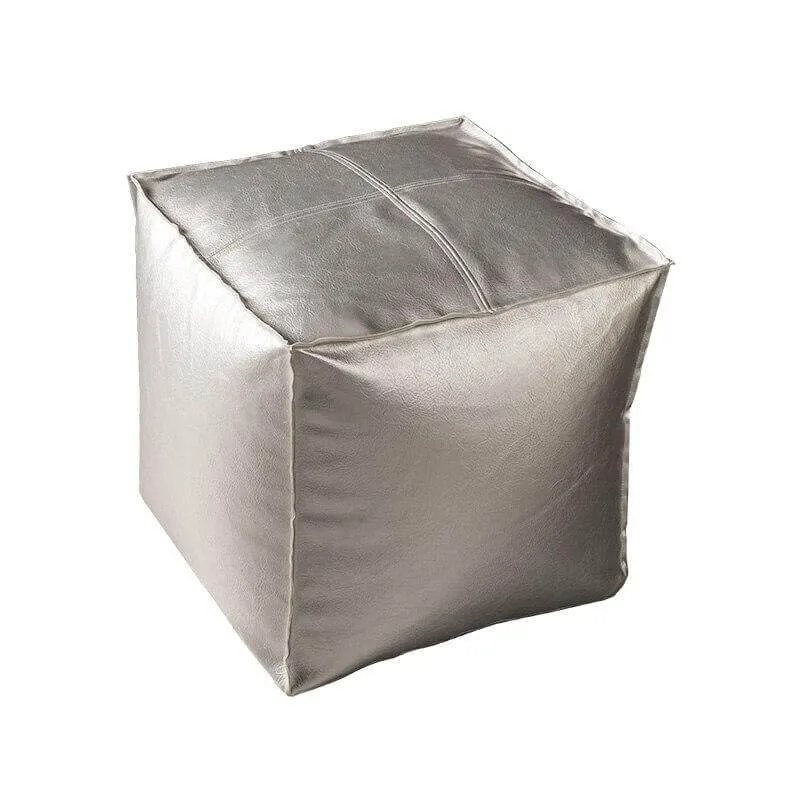 Pouf Carré Argent