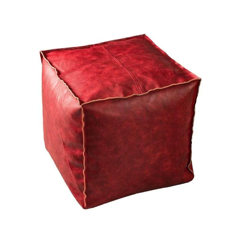 Pouf Carré Rouge