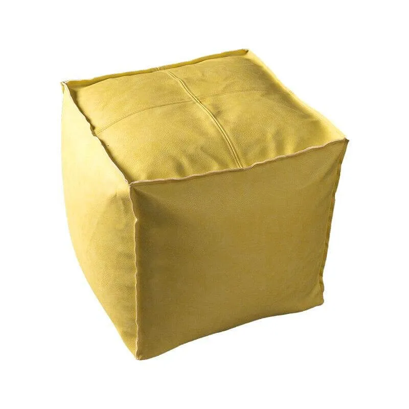Pouf Carré Jaune