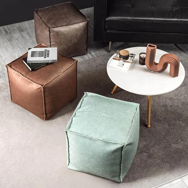 Pouf Carré Beige