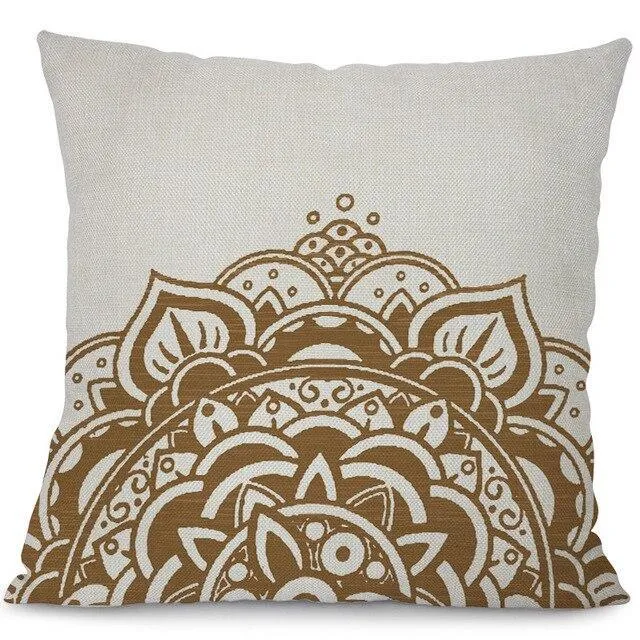 Housse De Coussin Motif Indien