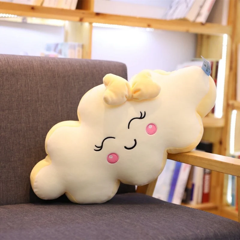 Coussin Nuage Jaune