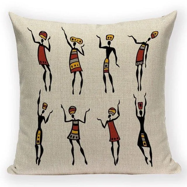 Housse De Coussin Motif Ethnique
