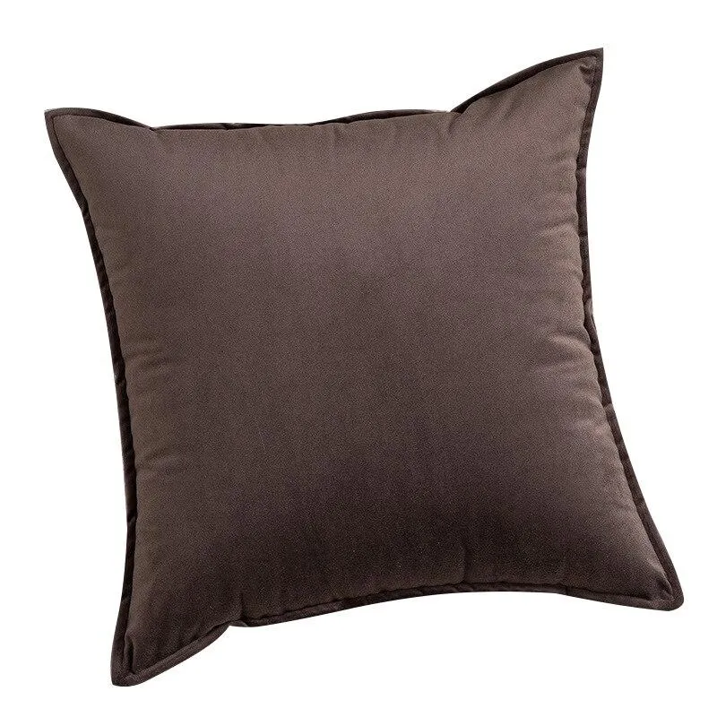 Coussin Velours Marron