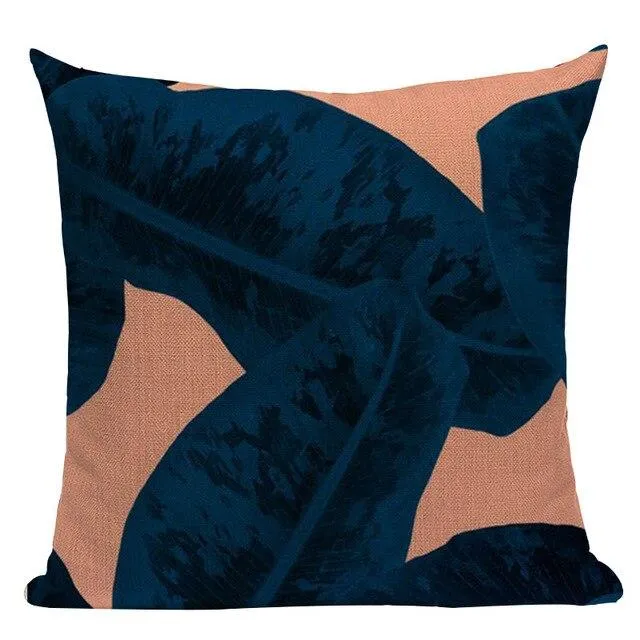 Coussin Tropical Bleu