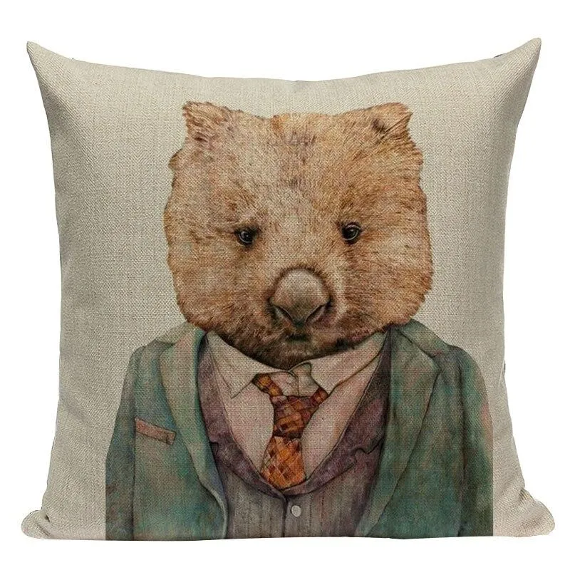 Coussin Animaux Habillés