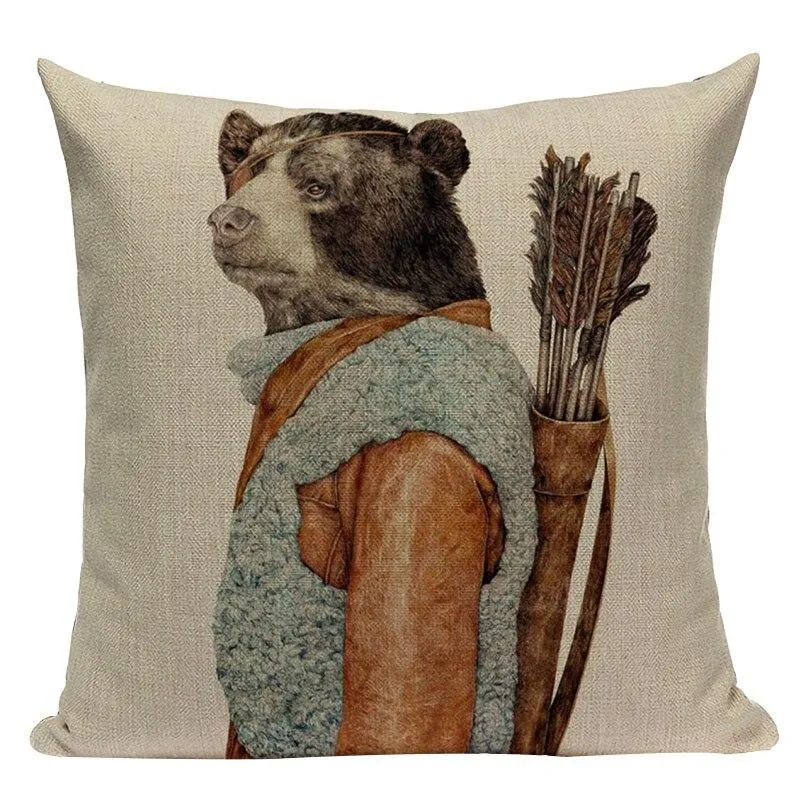 Coussin Animaux Habillés