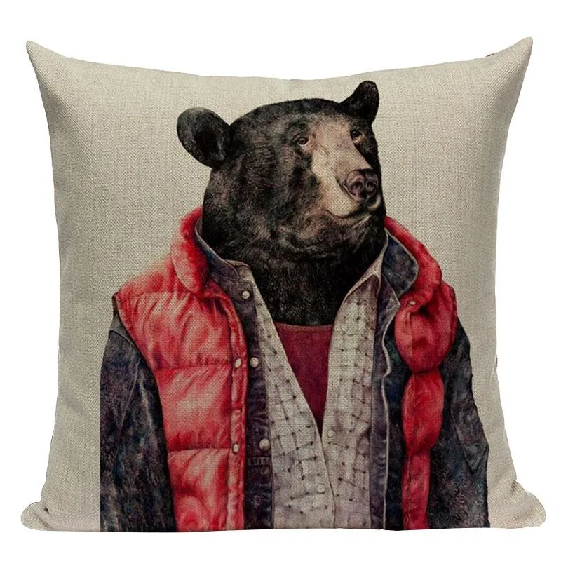 Coussin Animaux Habillés