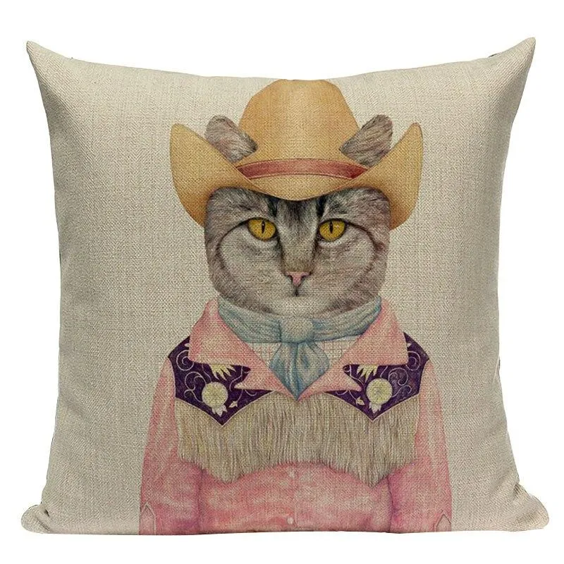 Coussin Animaux Habillés
