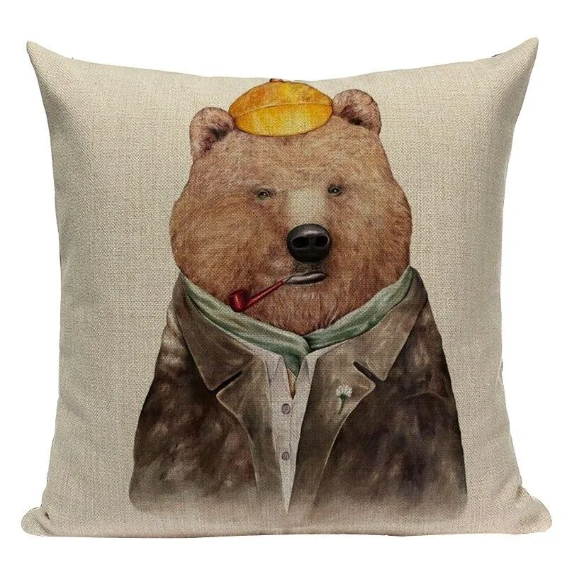 Coussin Animaux Habillés