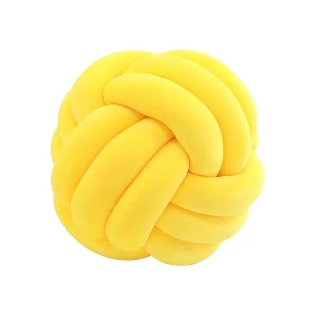 Coussin Nœud Jaune