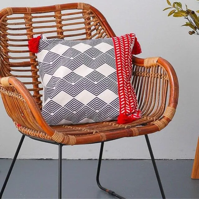 Housse Coussin Berbère Bleuâtre