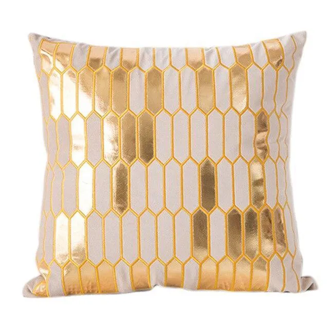 Housse De Coussin Velours Beige