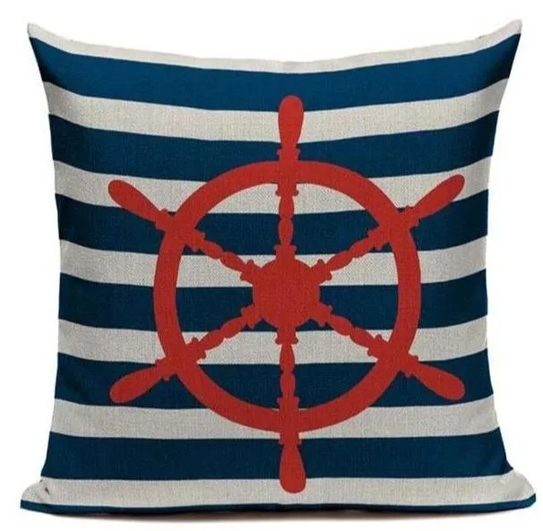 Housse De Coussin Déco Marine