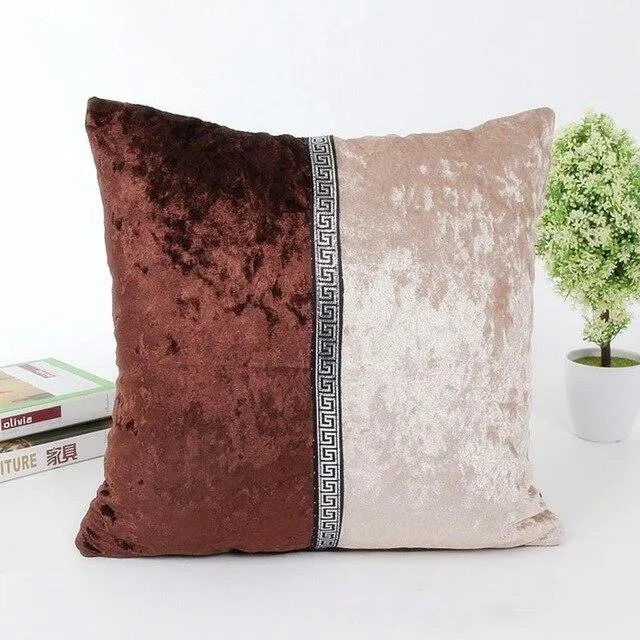 Coussin Velours Camel