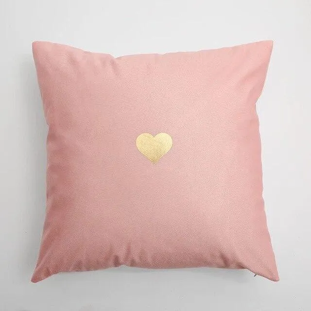 Taie d'Oreiller Motif Coeur