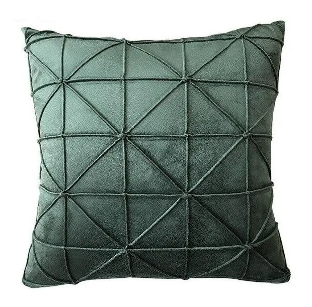 Oreiller Velours Vert