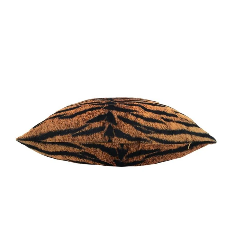 Coussin Velours Tigre