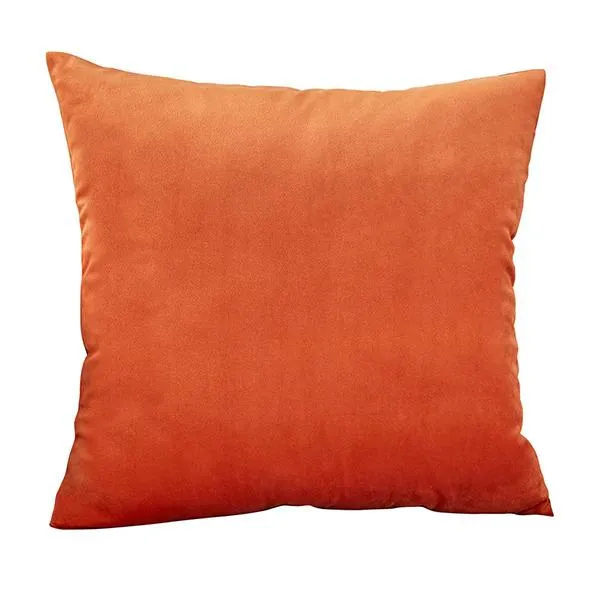 Coussin Velours Terracotta